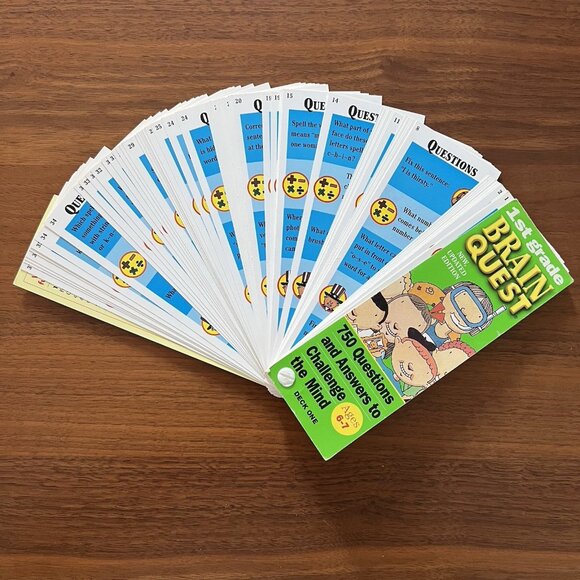 Brain Quest Learn Multi Subject 1st Grade Ages 6-7 Quiz Deck #1 VTG 2nd Ed 1999 - Picture 3 of 9